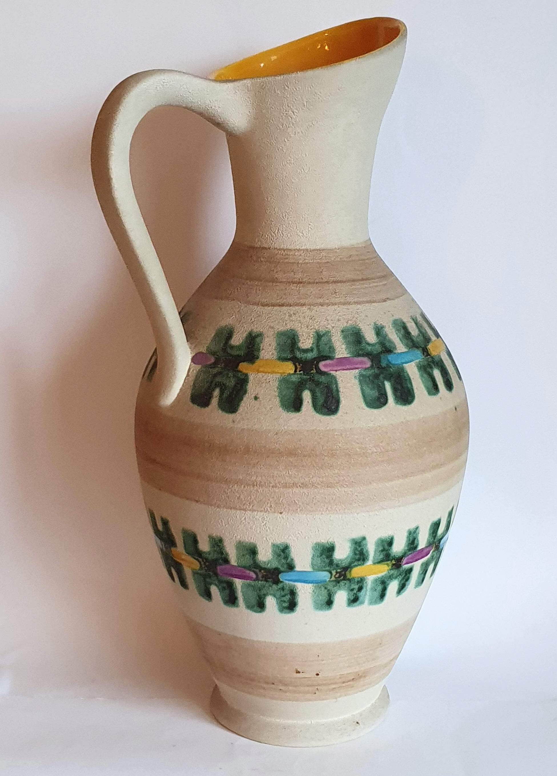 Large vase ceramic pitcher West Germany