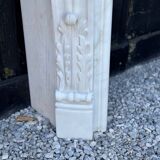 Louis XV Style Fireplace in Carrara Marble Circa 1980