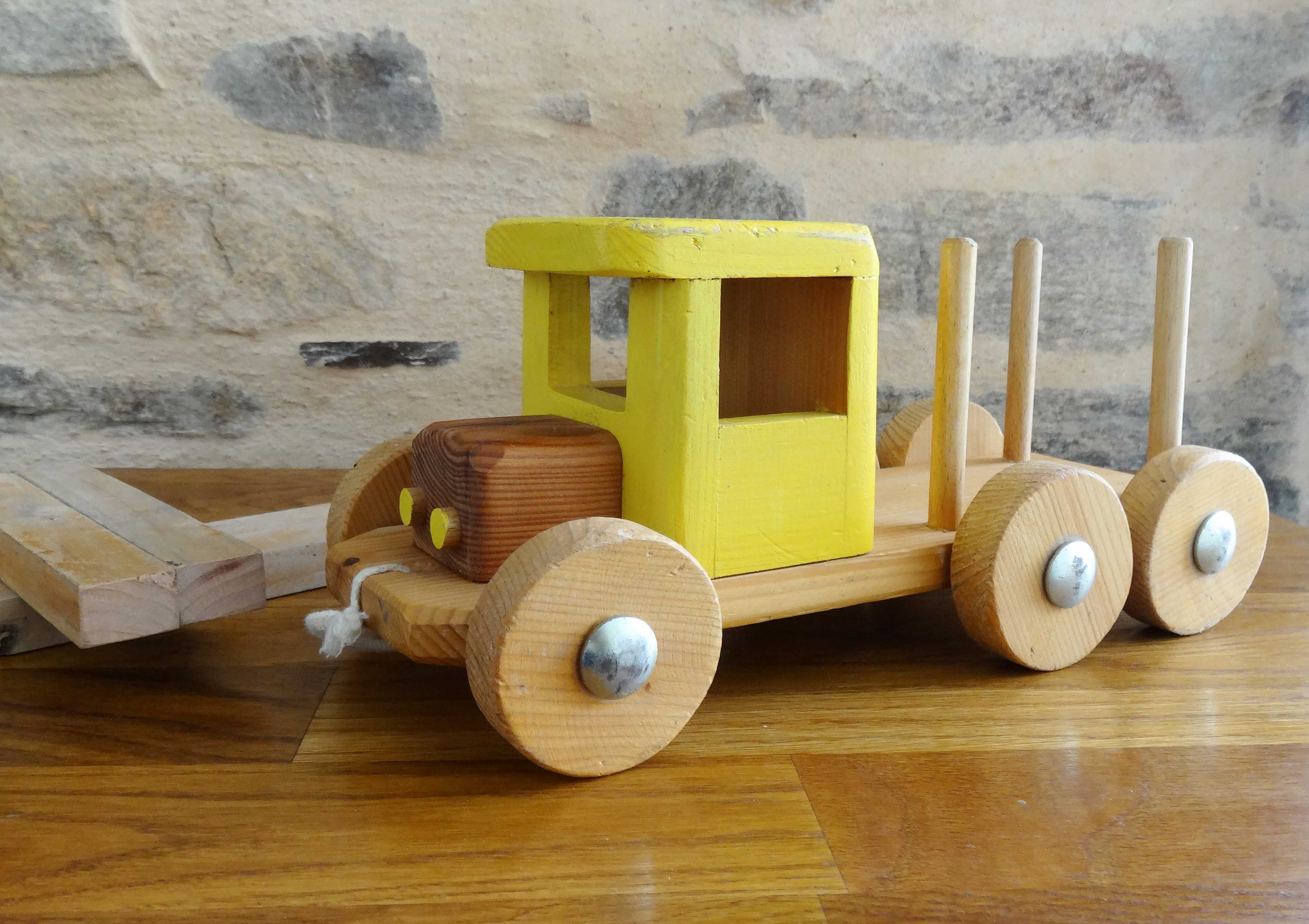 Vintage wooden transport truck
