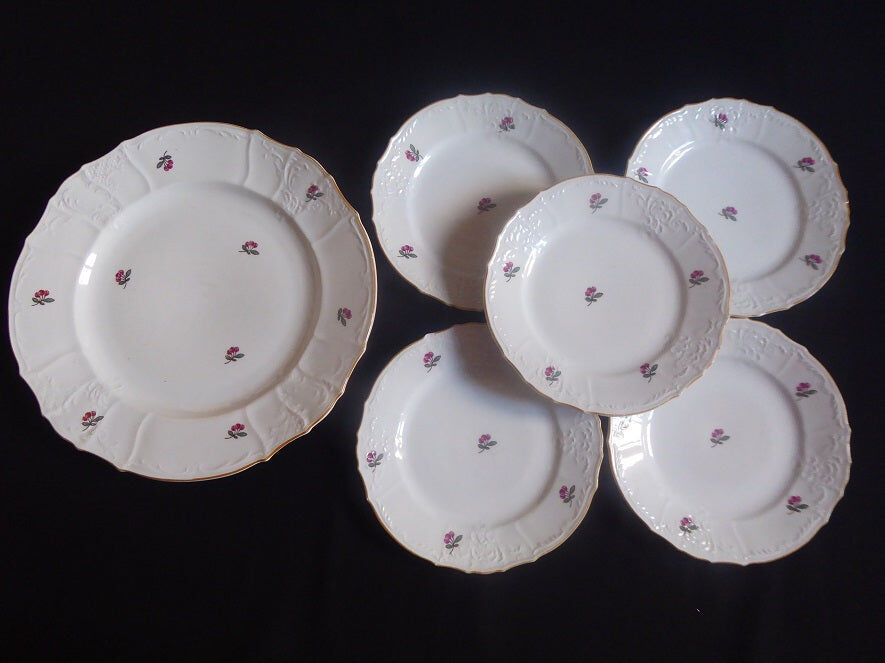 Luneville porcelain dessert service