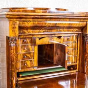 Secrétaire en acajou Biedermeier antique, 1850
