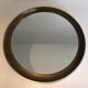Miroir argenté en bois incurvé 66,5 x 66,5 cm