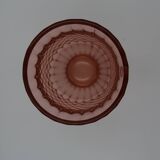 Art Deco Glass Vase Val Saint-Lambert model Thémis, Luxval collection, 1930s