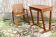 Wooden school desk and chair, 1950s