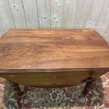 Louis Philippe round walnut dining table