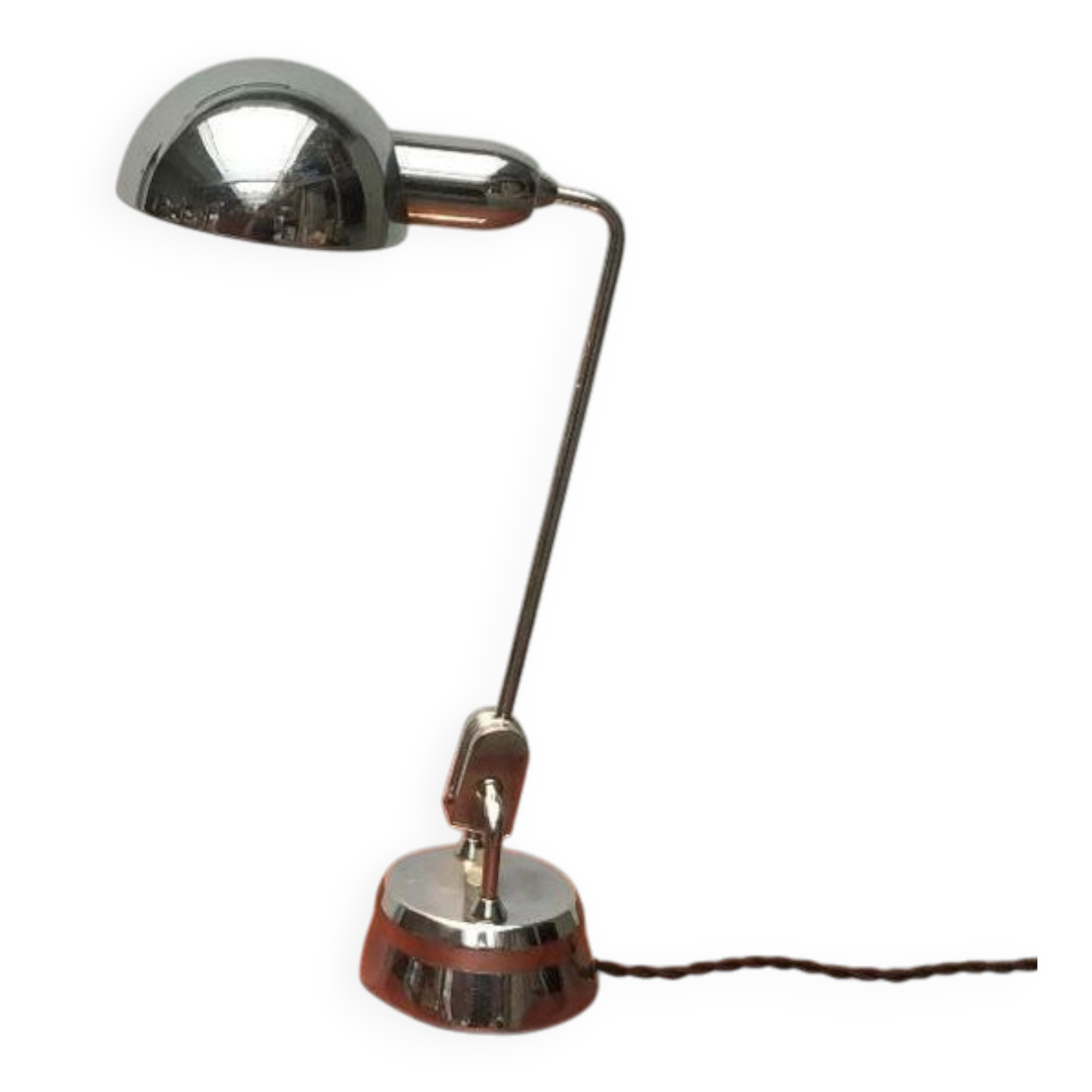 French table lamp type 600 from the mid-century by Charlotte Perriand for Jumo, 1960s.