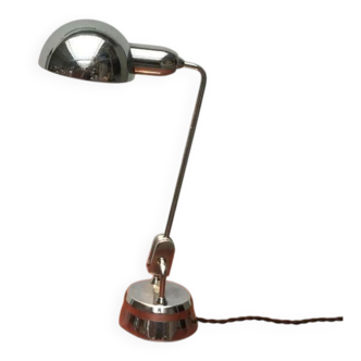 French table lamp type 600 from the mid-century by Charlotte Perriand for Jumo, 1960s.