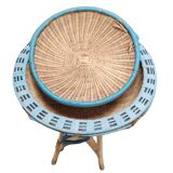 Meuble à couture en rotin