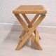 Cinq tabourets viennois vintage en paille