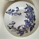 Set of 6 ironstone plates in shades of blue, late 19th to early 20th century.