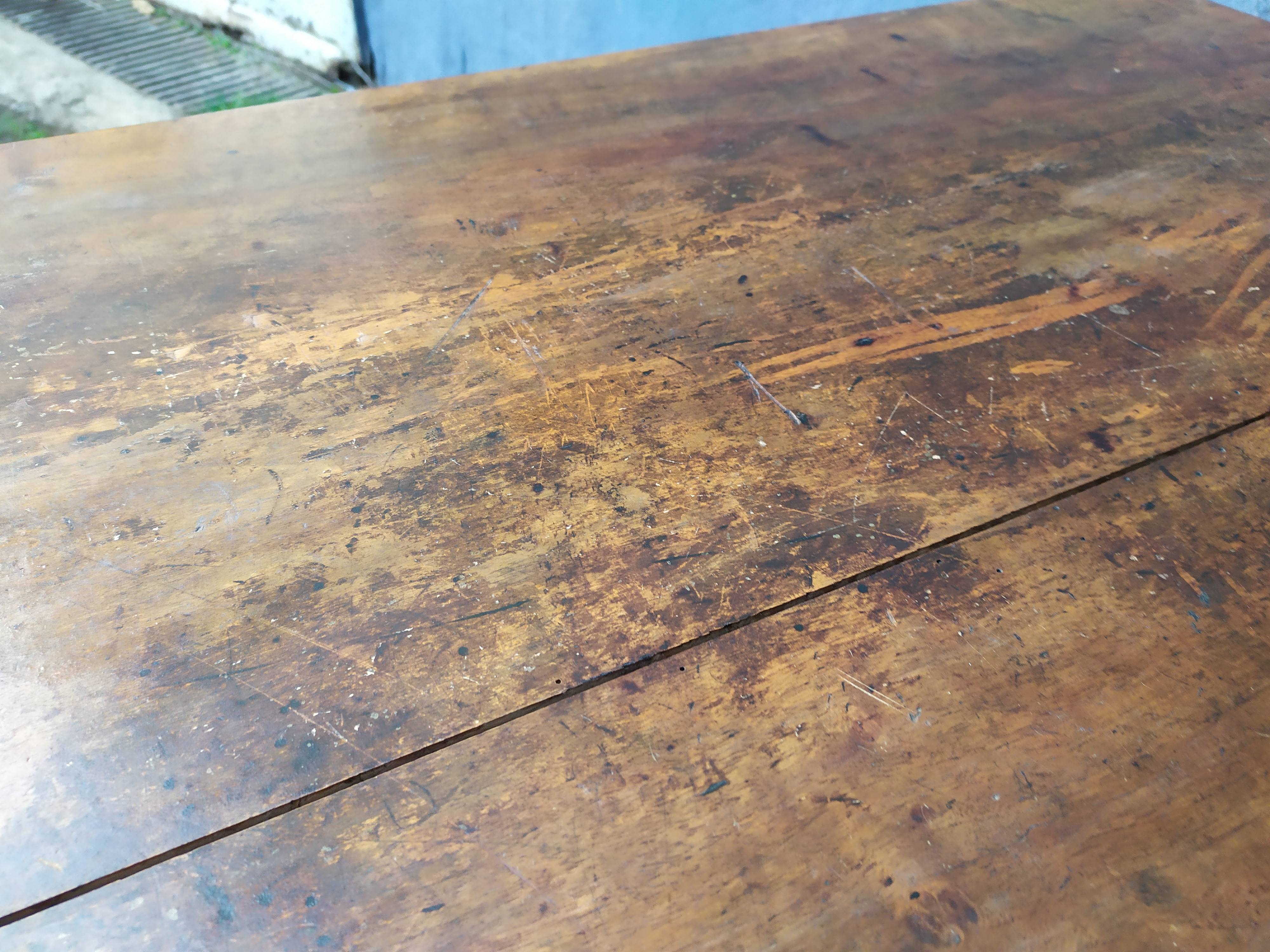Table de ferme bistrot bois