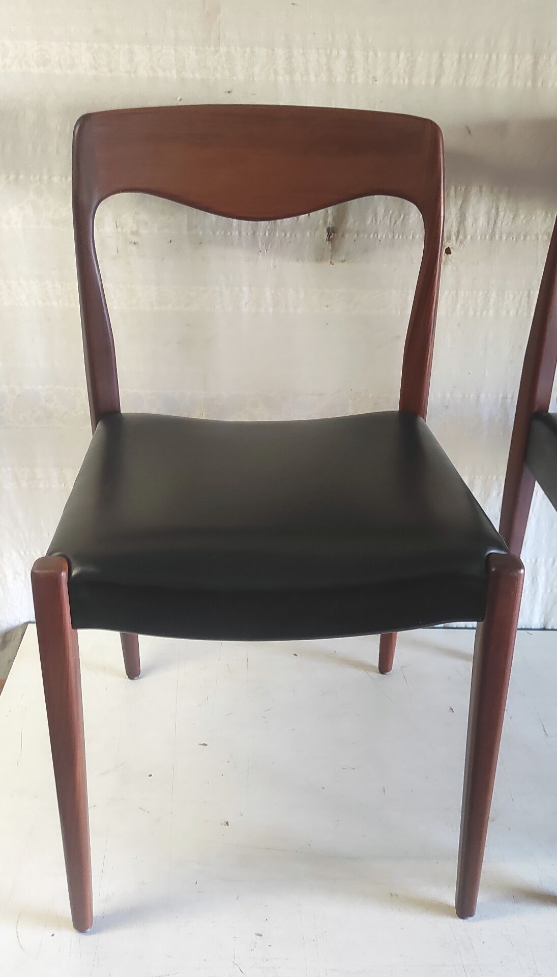 Pair of teak chairs in Scandinavian style - 1960s