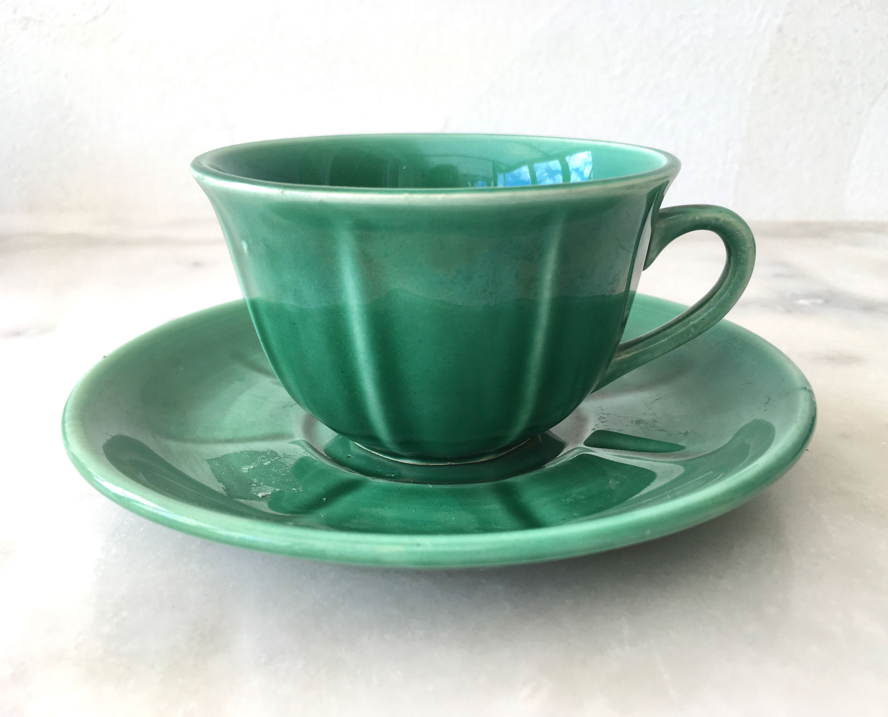 Set of 5 cups of coffee from the 60s