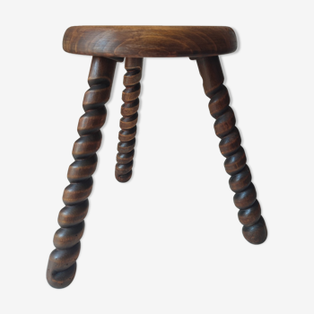 Wood tripod stool