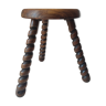 Wood tripod stool