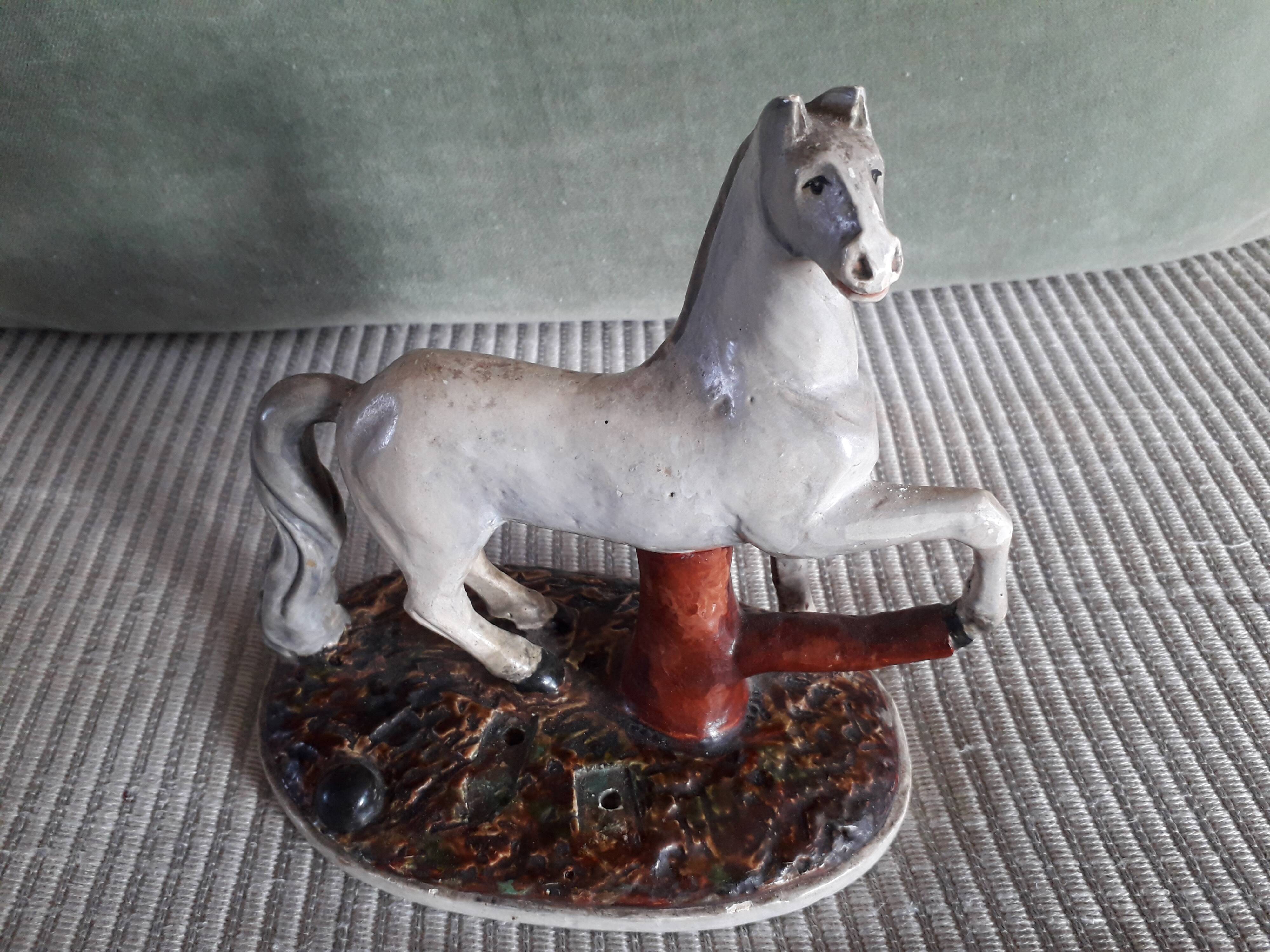 Vintage ceramic horse dating from 1933