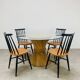 McGuire Bamboo Dining Table, Wheat Sheaf, 4 Person, Vintage