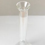 Transparent glass vial vase 28cm