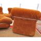 Set de 4 fauteuils vintage et pouf vintage