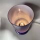 Vintage IKEA lamp, a purple glass lantern.