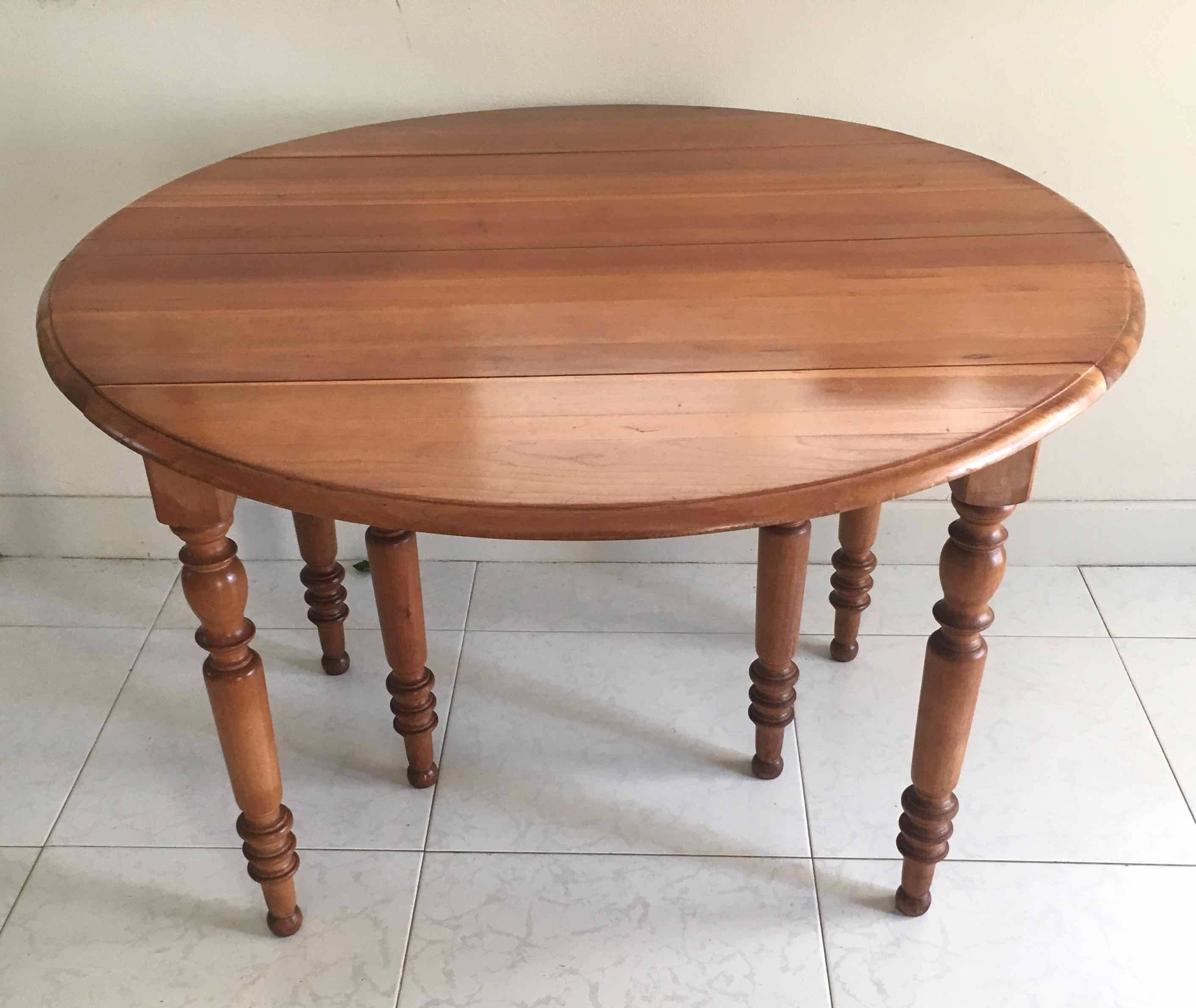 Round modular cabinetmaker's table 1970-80