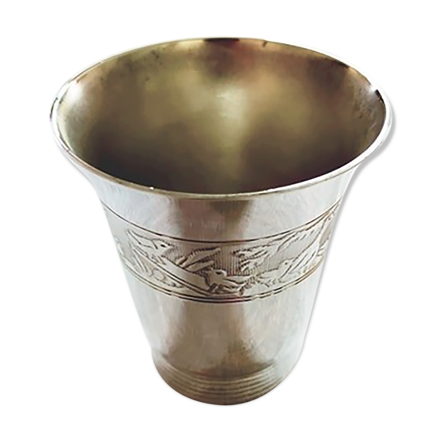 Timbale silver metal - animal décor