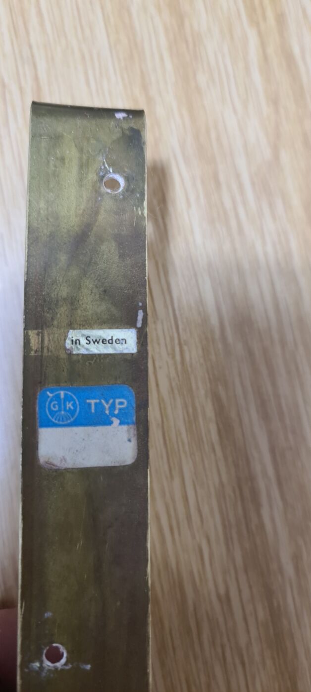 Vintage teak Swedish wall light