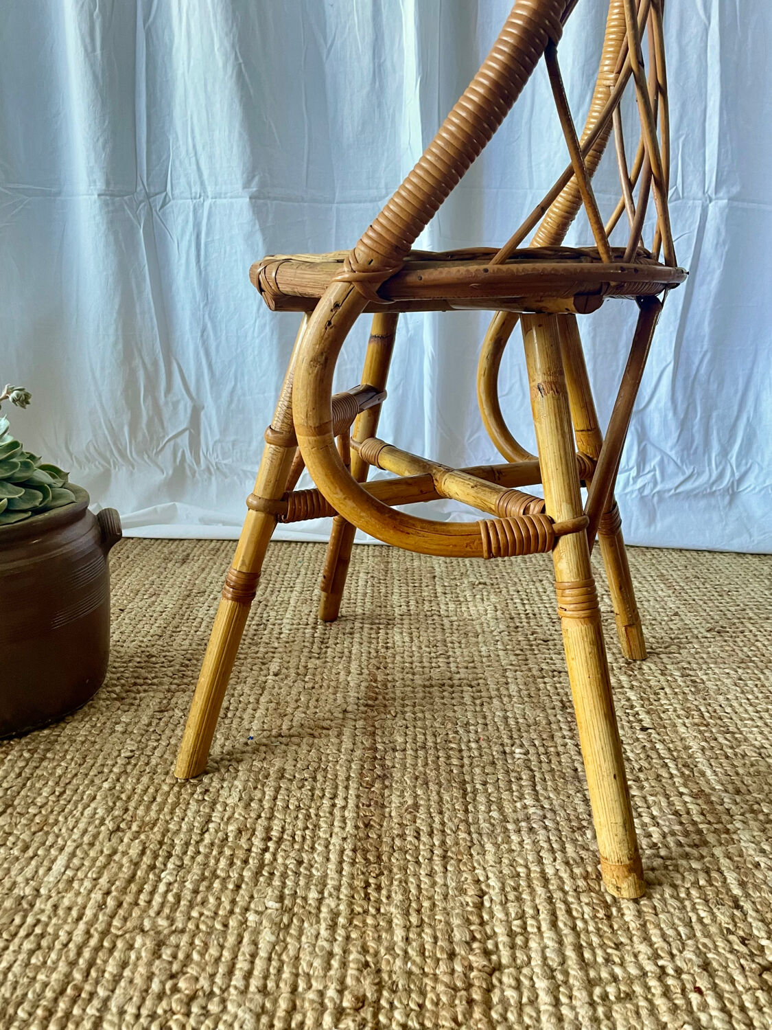 Vintage rattan chair 1960