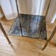Side table or guéridon Maison Baguès bronze and glass