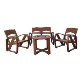 Burmese teak garden furniture