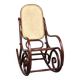Superbe fauteuil à bascule vintage en bois courbé