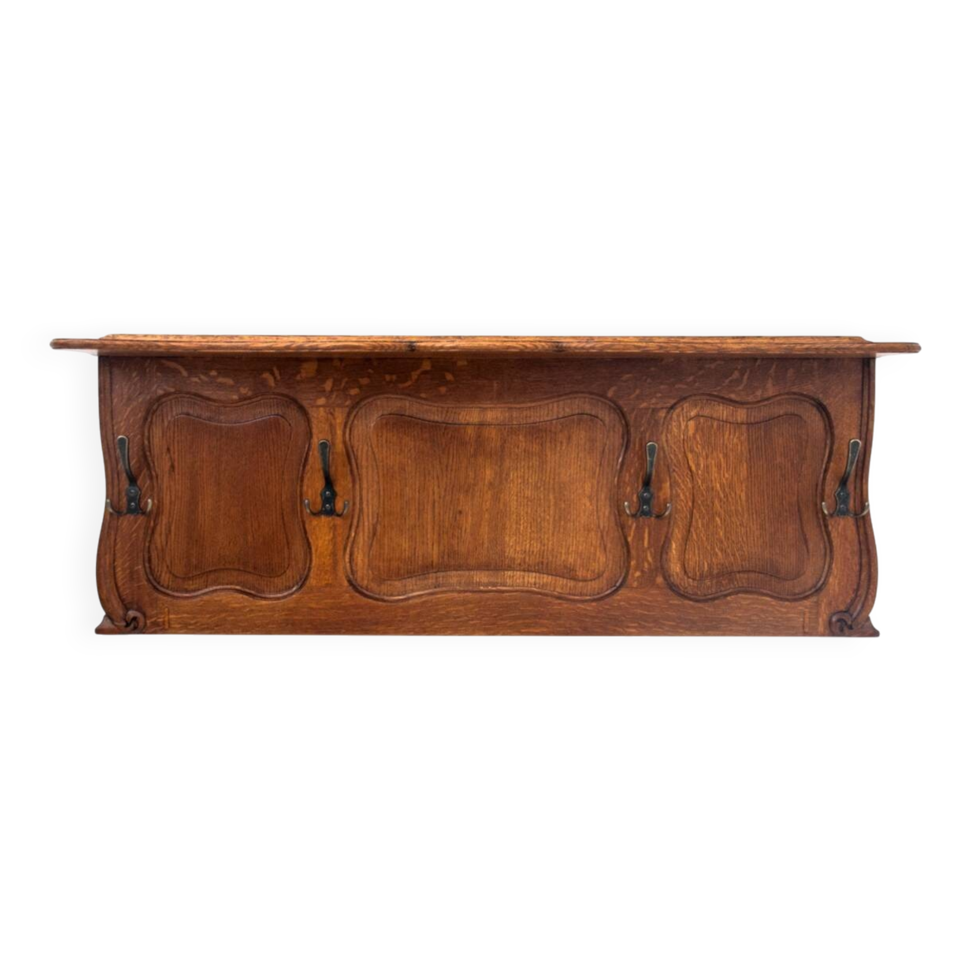 Oak wardrobe, Western Europe, early 20th century.
