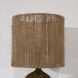 Pyrite stone lamp with rope, 1960