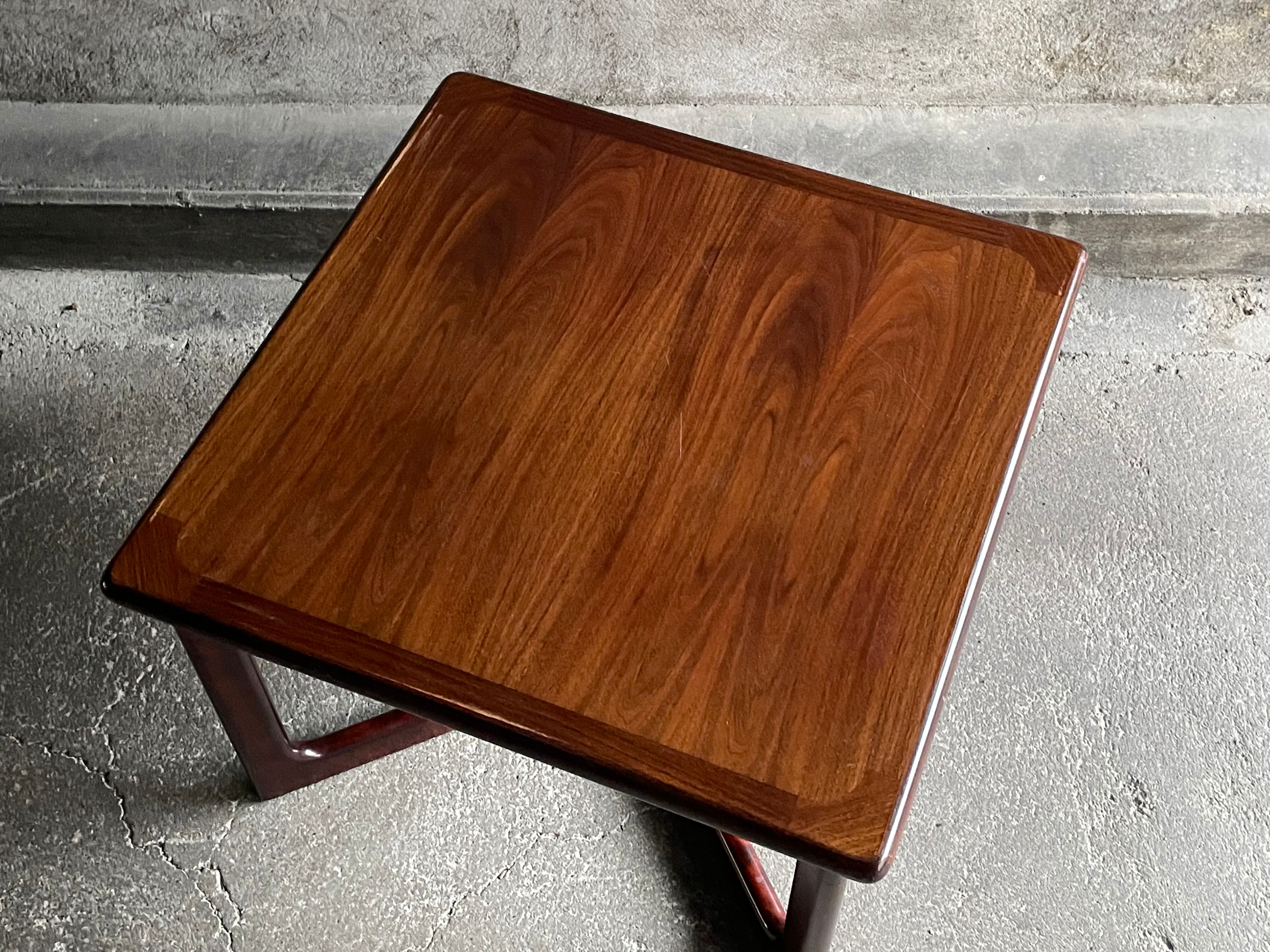 Danish rosewood coffee table by dyrlund, 1960s