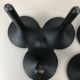 Set of 3 danish candleholder "Hornblower" Christel & Christer Holmgren, 1970s