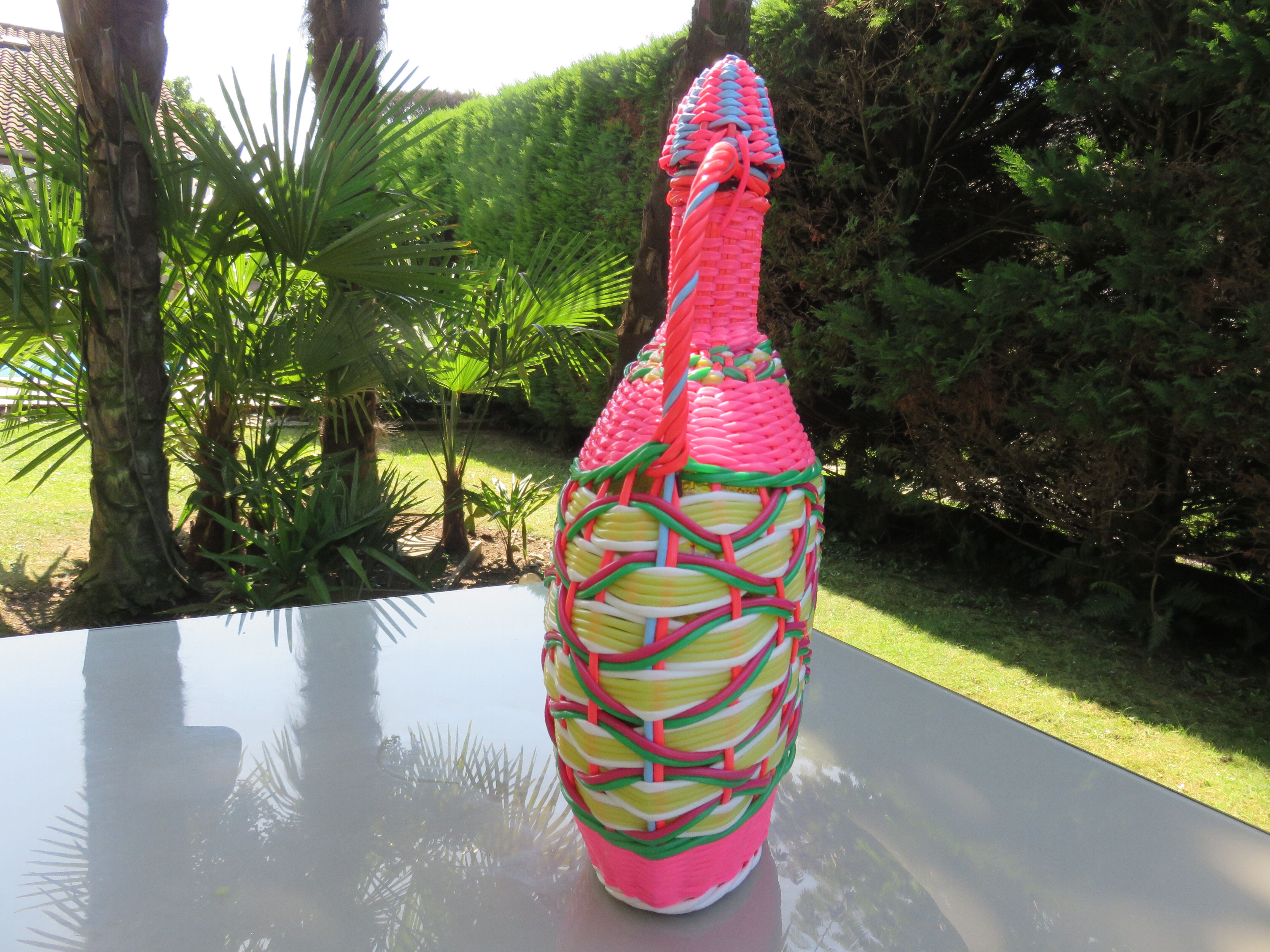 Bottle in scoubidou 50/60