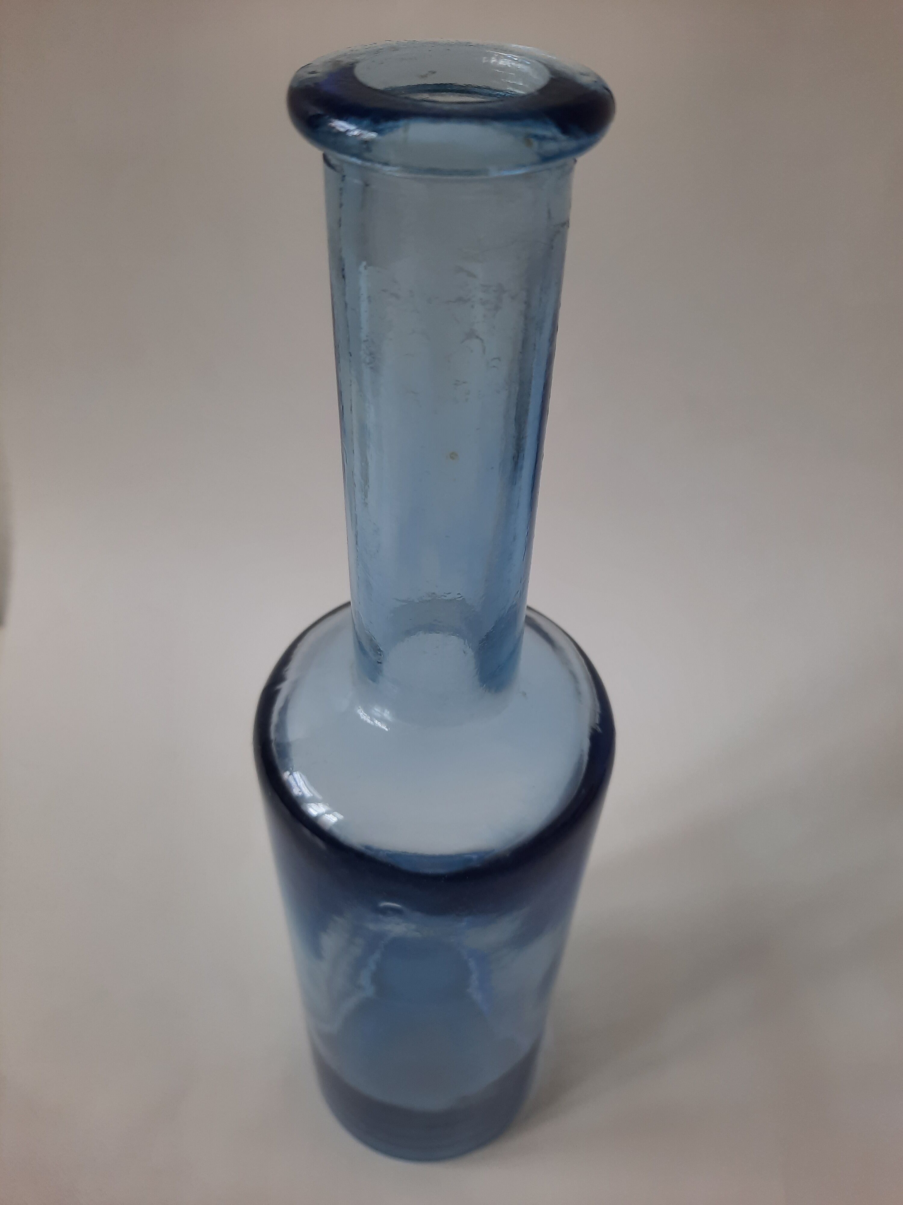 Blue glass bottle