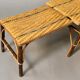Folding rattan chaise longue 1900