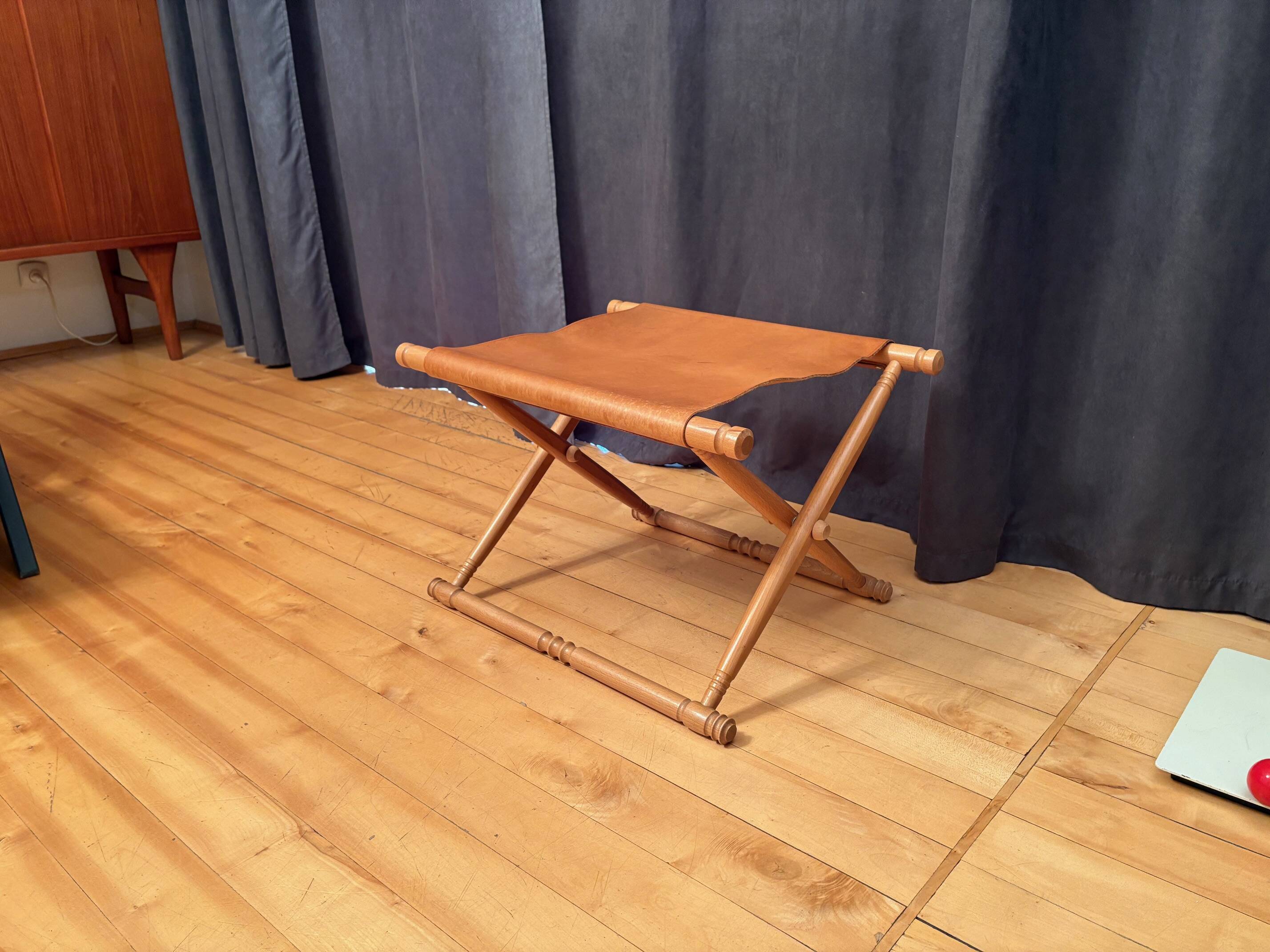 Składany stołek safari , lata 80