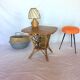 Bar table, vintage rattan