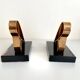 Art Deco bookends - Gold Starry, 20th century
