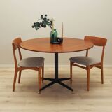 Teak round table, Italian design, 1970s, production: Italy