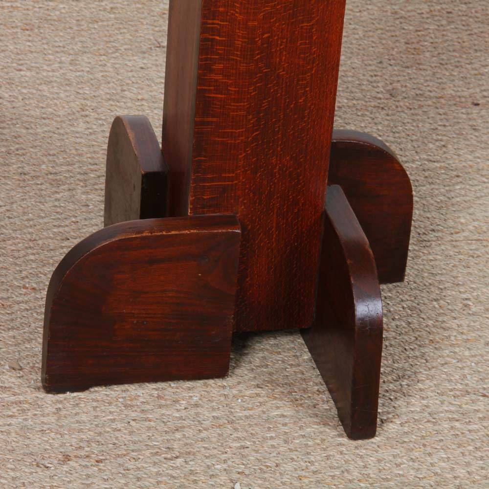 High wooden table, French craftsmanship from the 1940s.