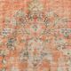 Apricot Tones Pastel Handwoven Turkish Vintage Carpet Rug, 177x273 Cm
