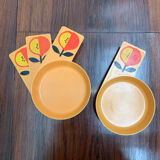 Plates for the aperitif in rigid plastic