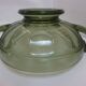 Art deco val st lambert's beautiful smoked grey glass walk-on cut