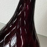 Empoli glass bottle, honeycomb pattern, 1960s