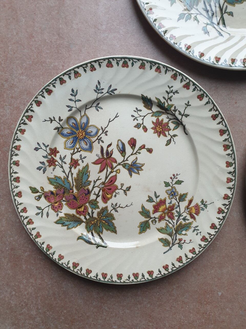 Plates Sarreguemines model "Madras"
