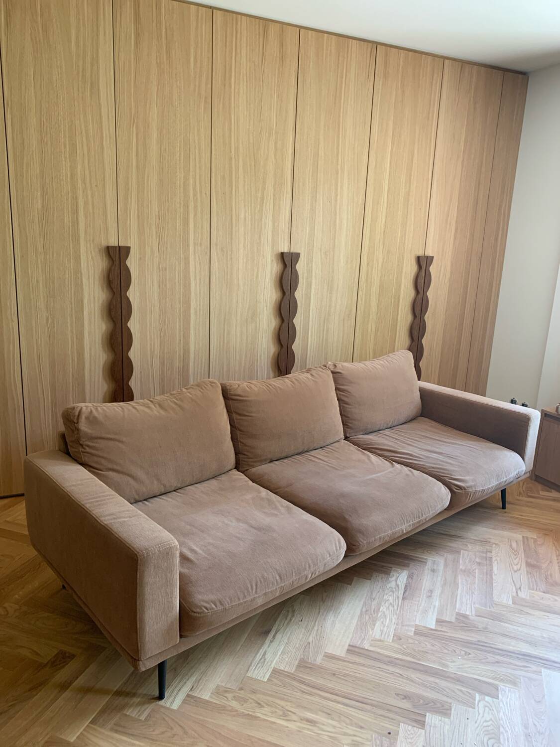 3-seater sofa BoConcept Carlton with ottoman – Vintage style from the 60s/70s