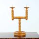 Mid-century wooden candle holder, Czechoslovakia, 1950s